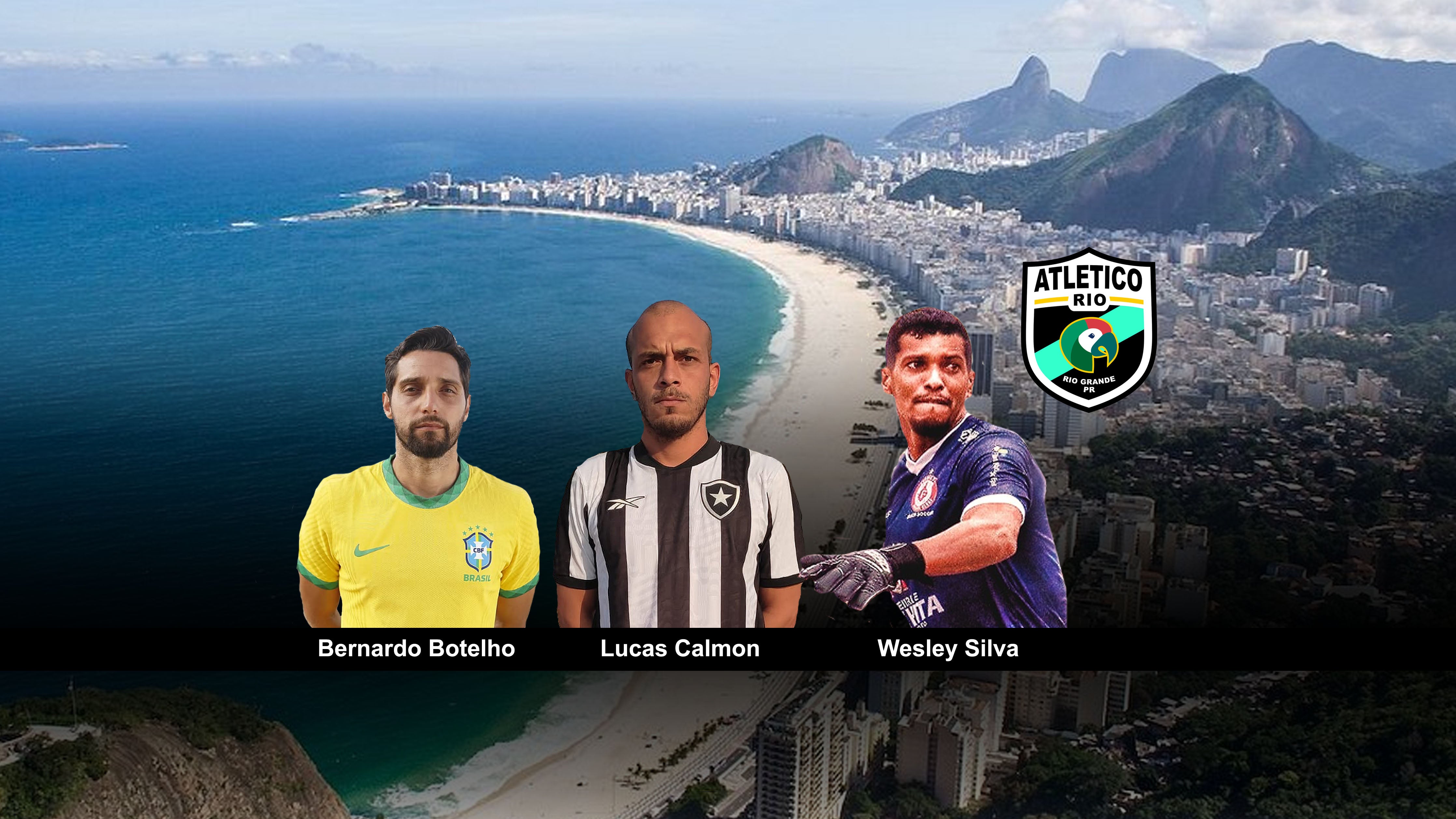 Bernardo, Lucas y Wesley con Atletico Rio