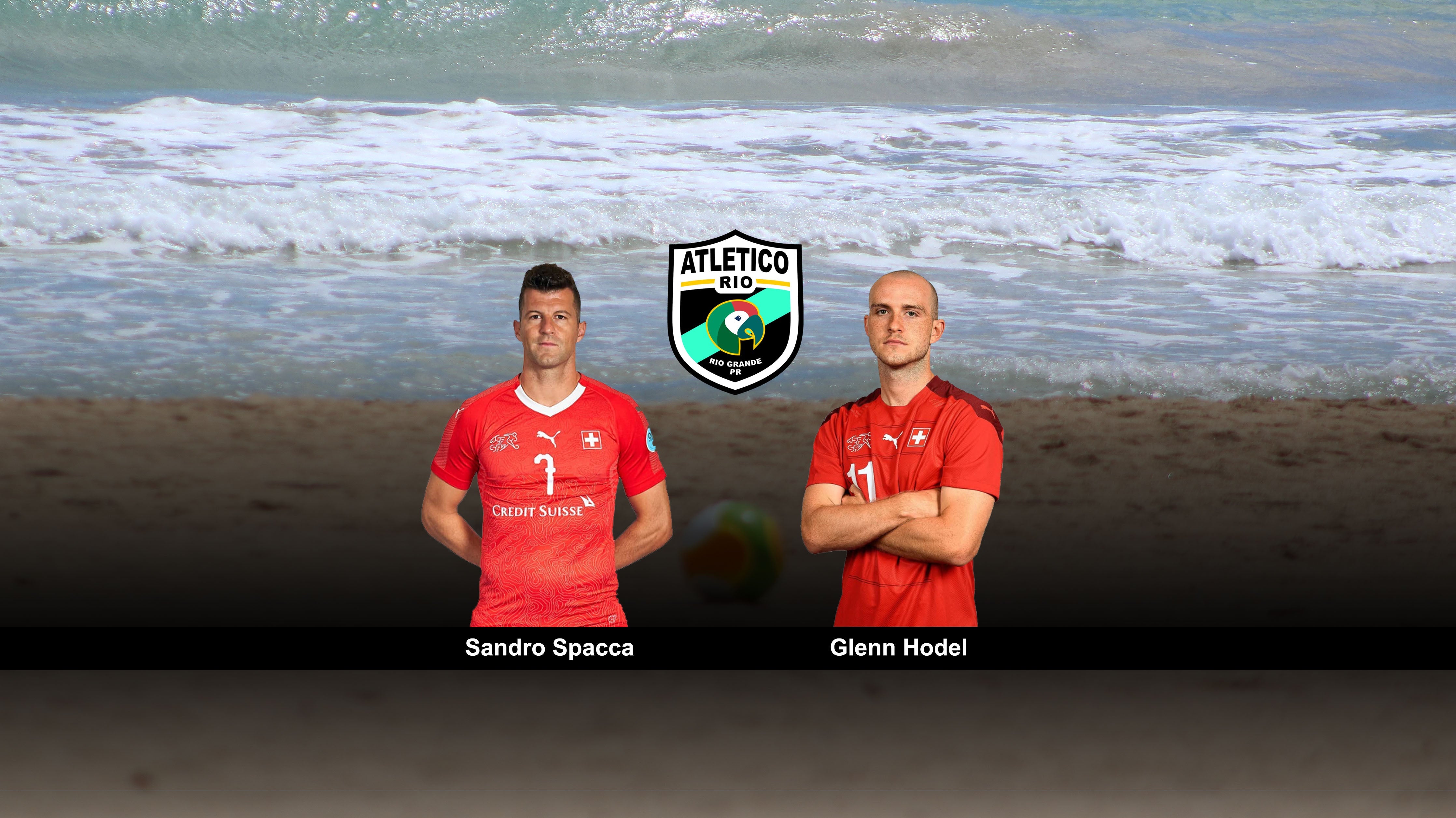 Spacca y Hodel de Suiza con Atletico Rio