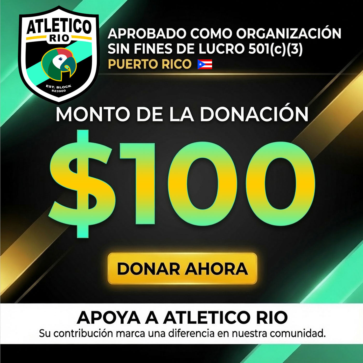 Donation de $100